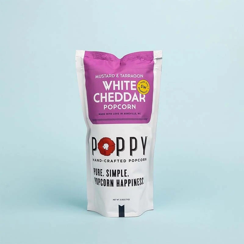 Poppy Popcorn Mustard & Tarragon White Cheddar