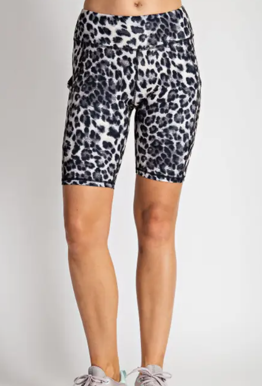 Rae Mode Butter Biker Shorts Leopard