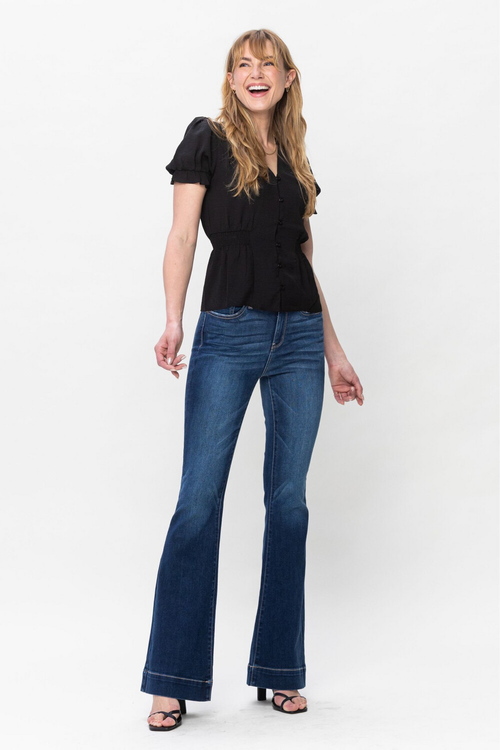 Judy Blue High Waist Flare Dark Wash 82395