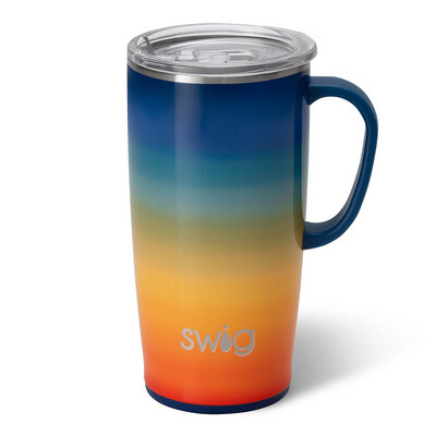 Swig Travel Mug 22oz Retro Rainbow