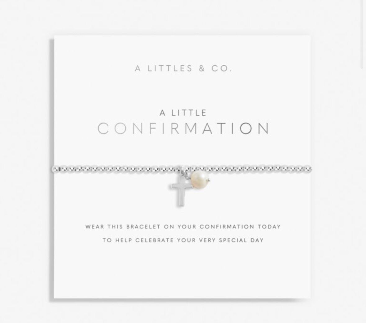 A Littles &amp; Co Comfirmation Bracelet Silver