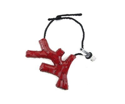 collana Ramo Scheggiato Rosso