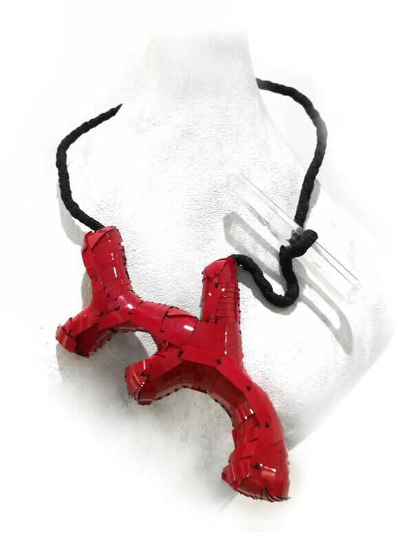 collana Ramo Scheggiato Rosso