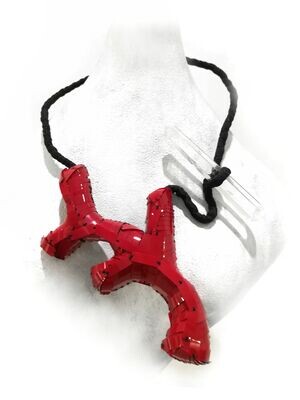 collana Ramo Scheggiato Rosso