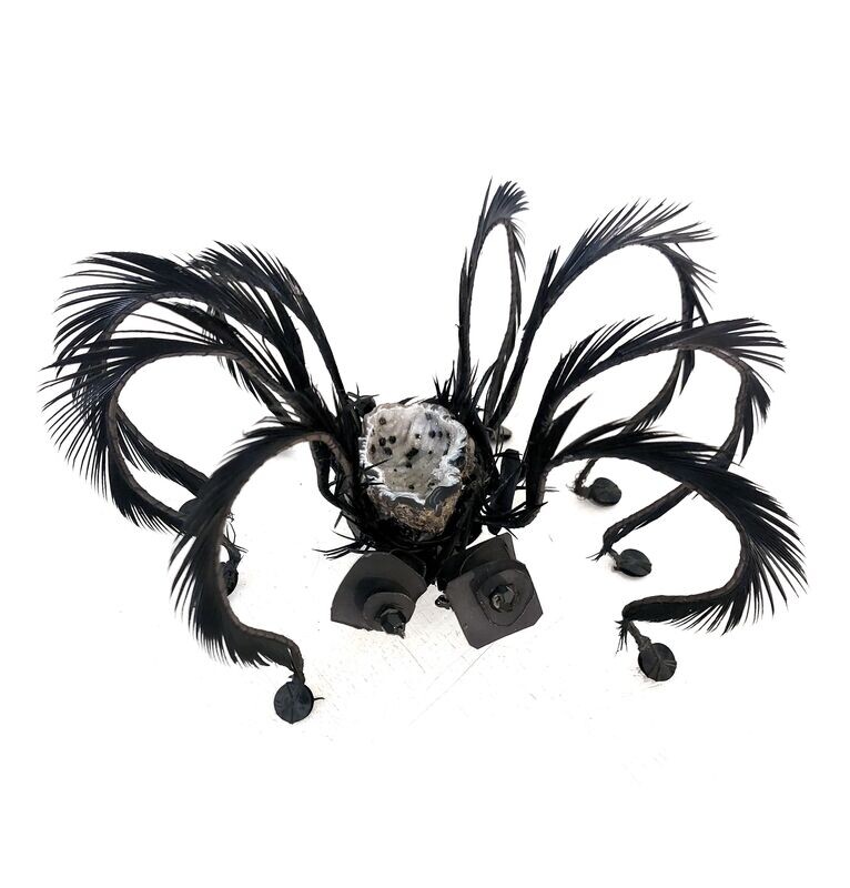 spilla Geode in Vedova Nera