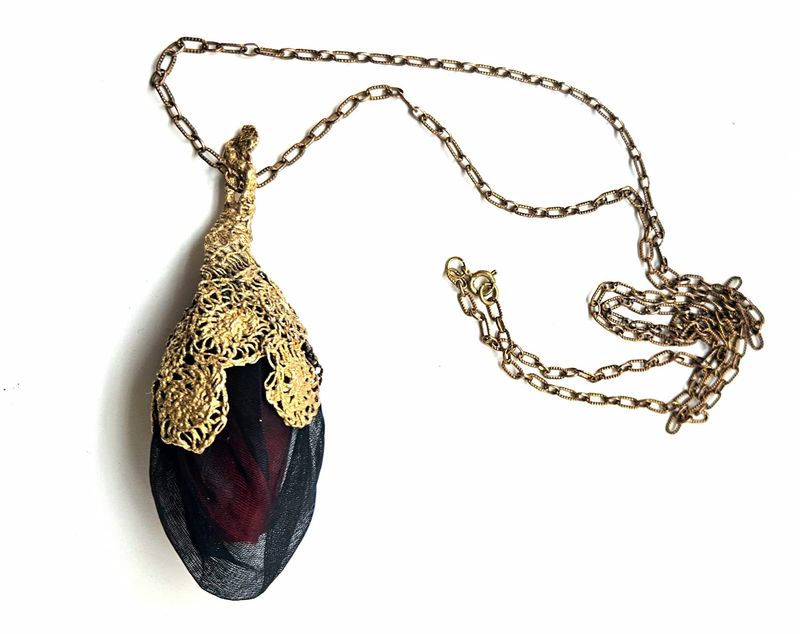 Sepali in pizzo x cuore di rosa