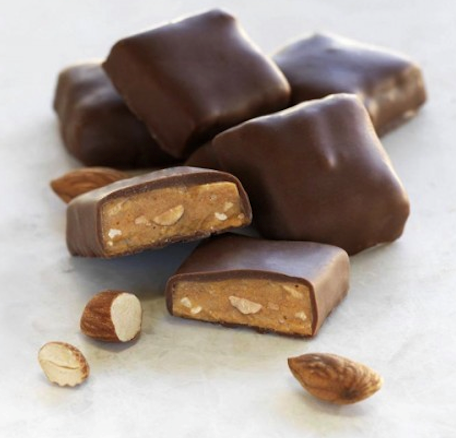 Dark Chocolate Toffee with Almonds
