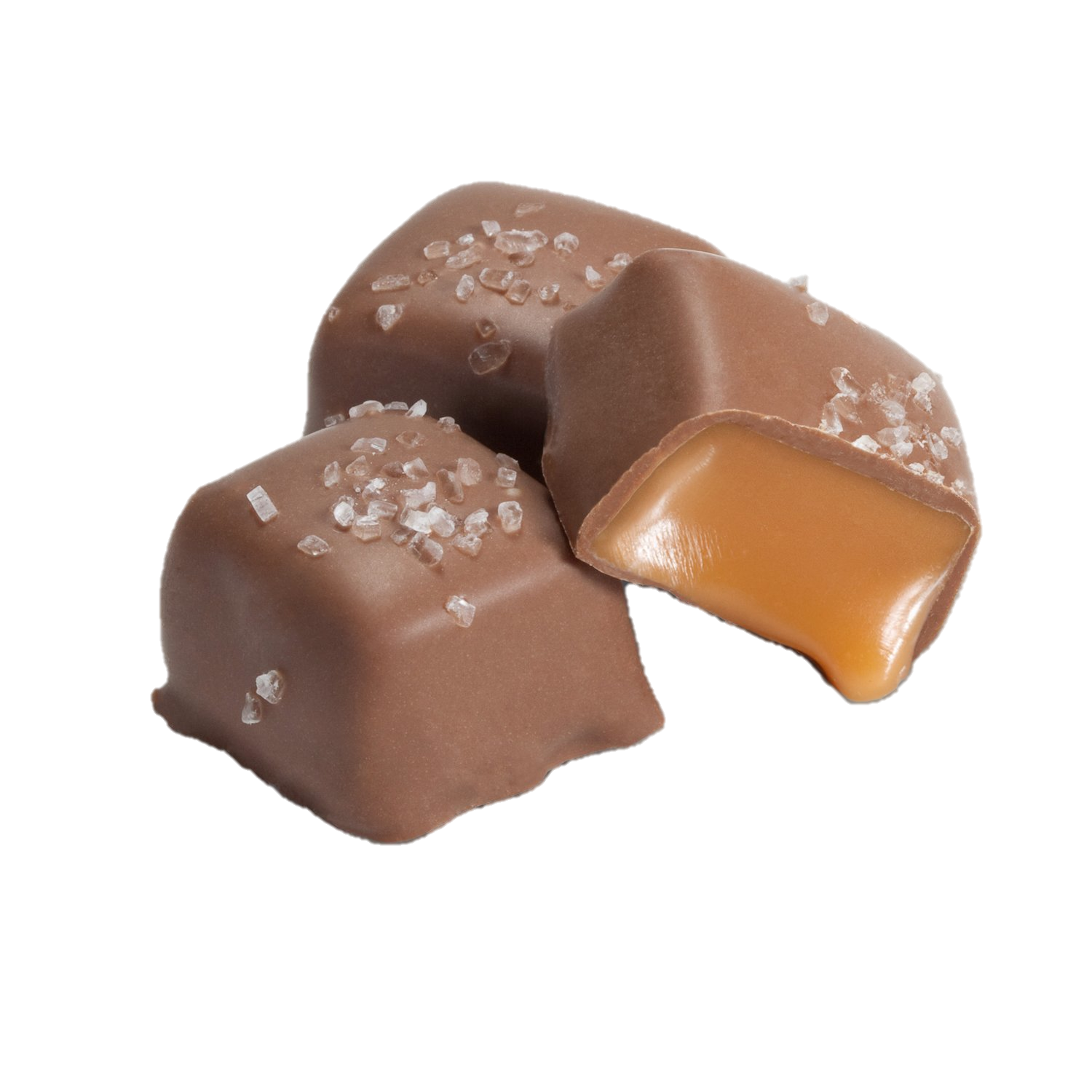 Milk Chocolate Vanilla Caramels with Sea Salts
