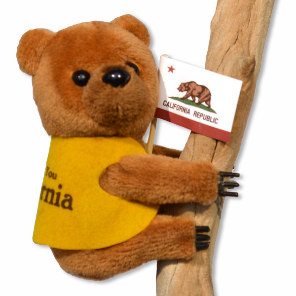 California Bear Plush Clip