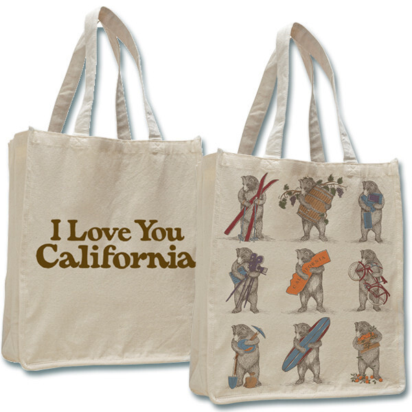 I Love You California Tote Bag