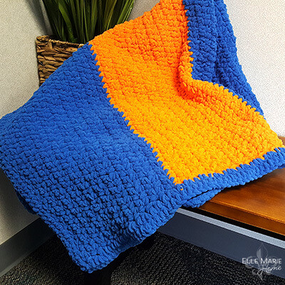Sporty Color Block Crochet Blanket Pattern Sporty Color Block Crochet Blanket Pattern
