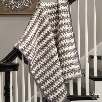 Modified Linen Stitch Crochet Blanket Pattern