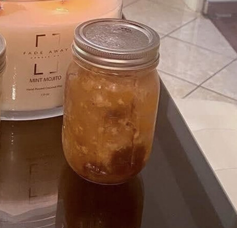 Peach Cobbler Quarantine Dessert Jar