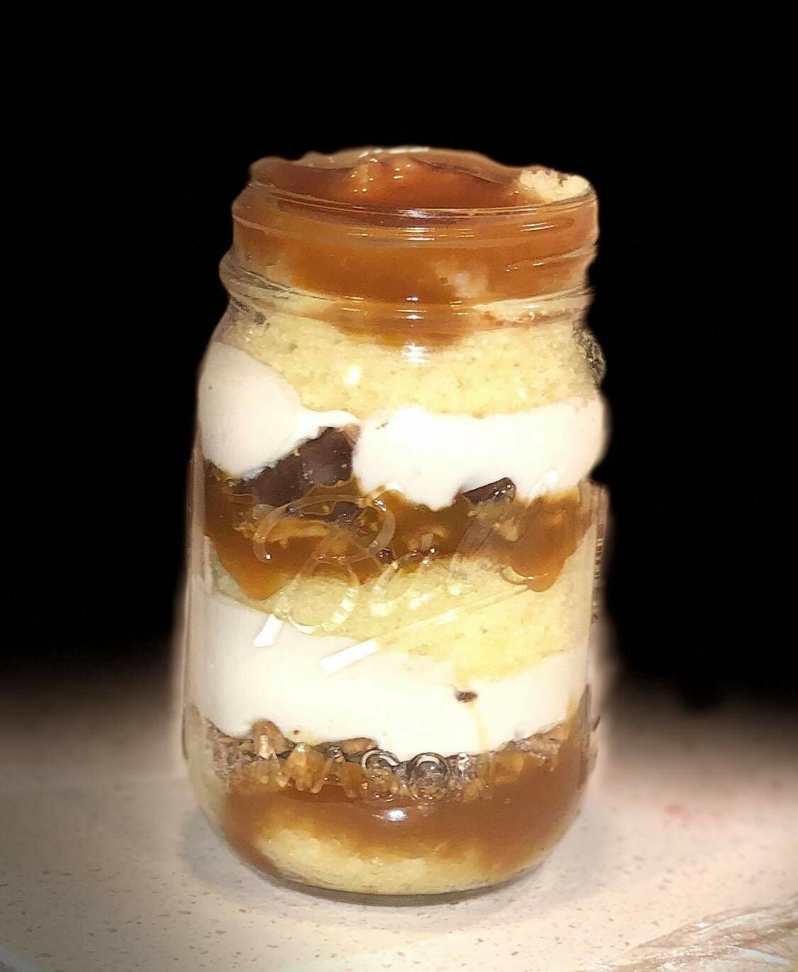Vanilla Toffee Caramel Quarantined Cake Jar