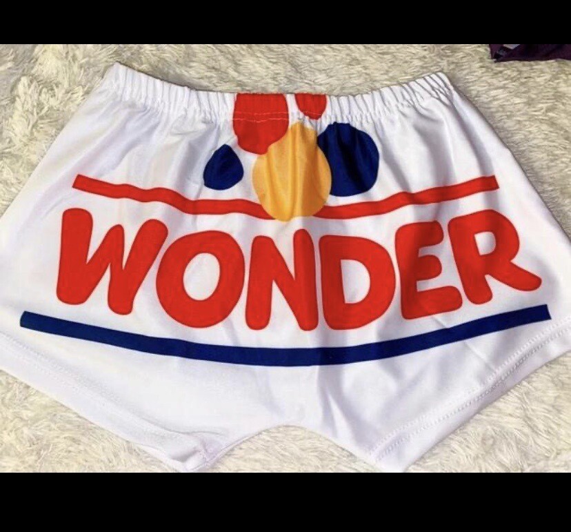 Wonder Bread Booty Shorts- Large