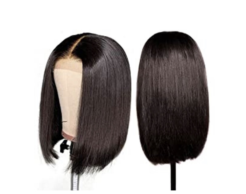 4x 4 Barbie Brazilian Frontal Bob With Middle Part - 12 Inch (Straight)
