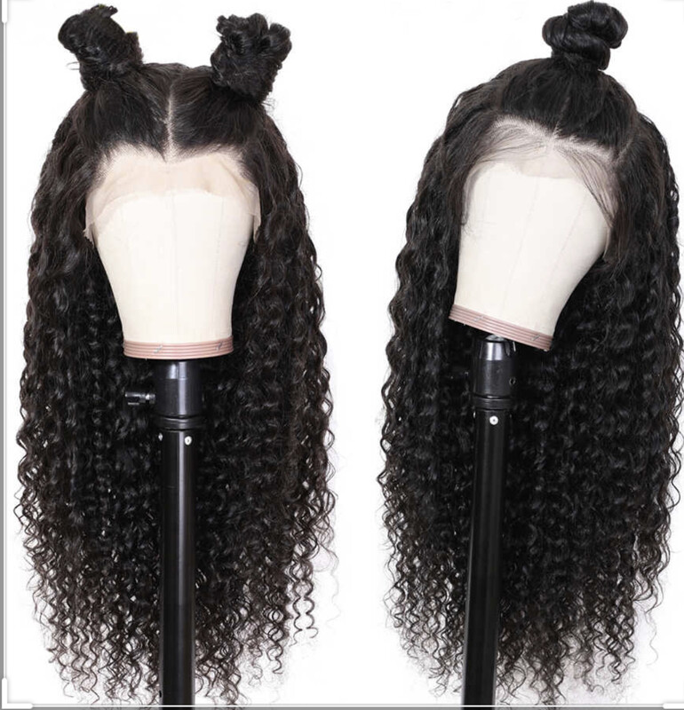 13 x 4 Frontal Pre plucked Brazilian Hair Wig 20 inch- Deep Wave