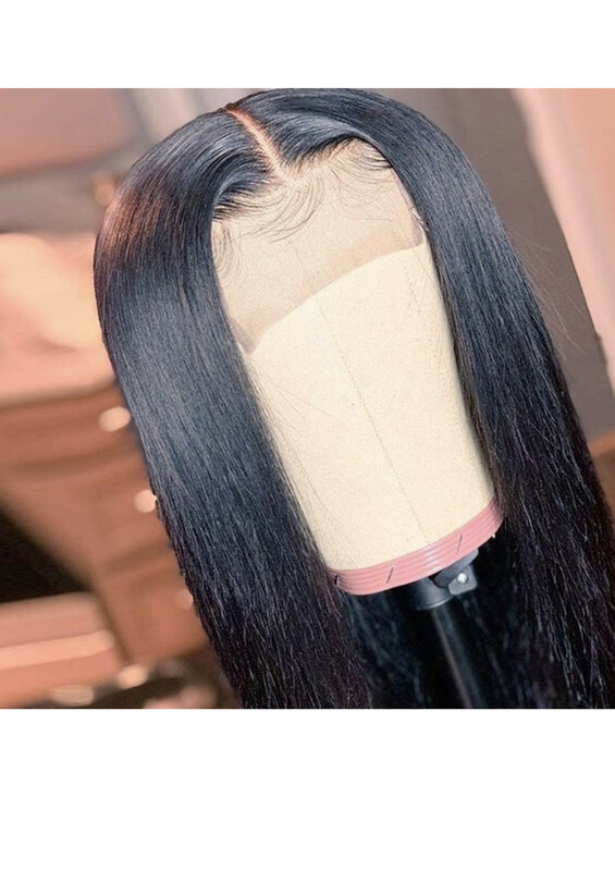 4 x 4 Frontal Pre plucked Brazilian Hair Wig 32 inch- ( Straight )