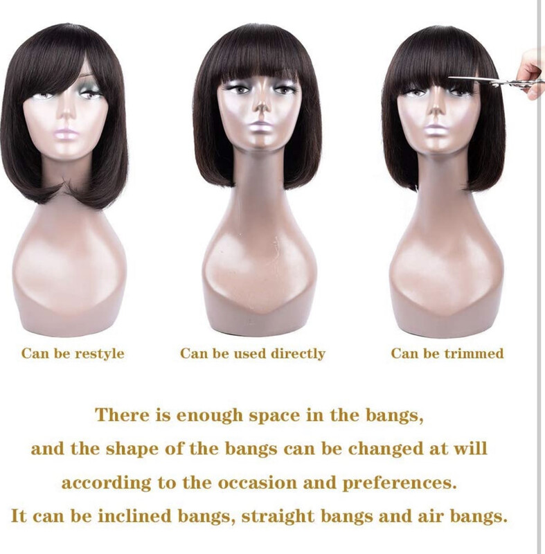 Barbie Frontal Bob With Bangs (Straight)  -10 Inch