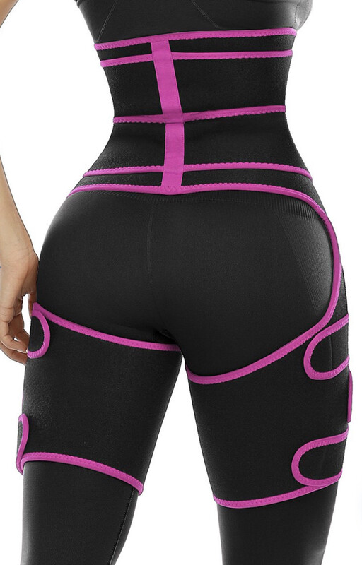 High Waist &amp; Thigh Shaper - L/ XL (Rose Red)