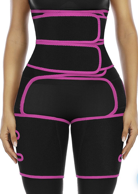 High Waist &amp; Thigh Shaper - L/ XL (Rose Red)