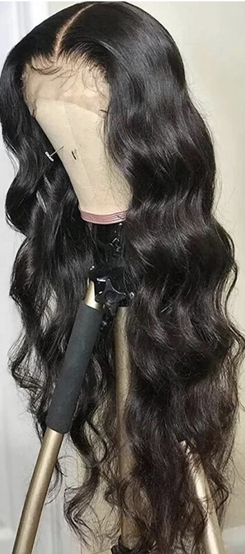 13 x 6 X 1 Frontal (HD Lace) Pre plucked Brazilian Hair Wig 24 Inch- Body Wave- ( T-Part)