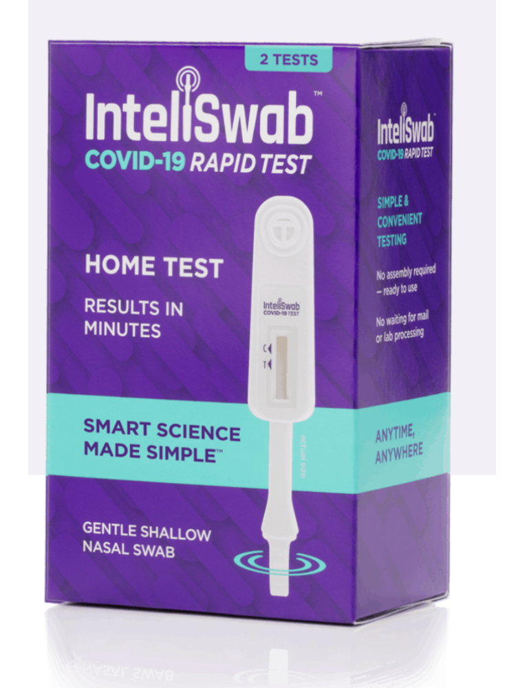 Inteliswab Covid-19 Rapid Test (pack of 2, $15/test)