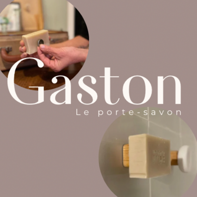 Gaston le porte-savon magnétique en bois