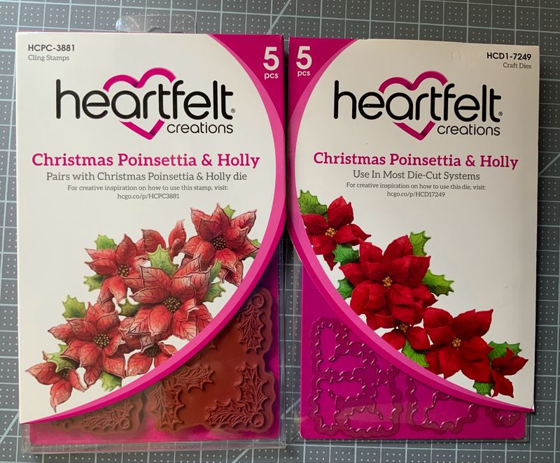Heartfelt Creations Christmas Poinsettia &amp; Holly Bundle