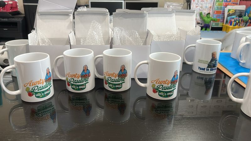 Aunty Pauline Yaad Abroad Coffee Mugs
