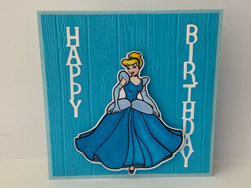 Cinderella Birthday Card