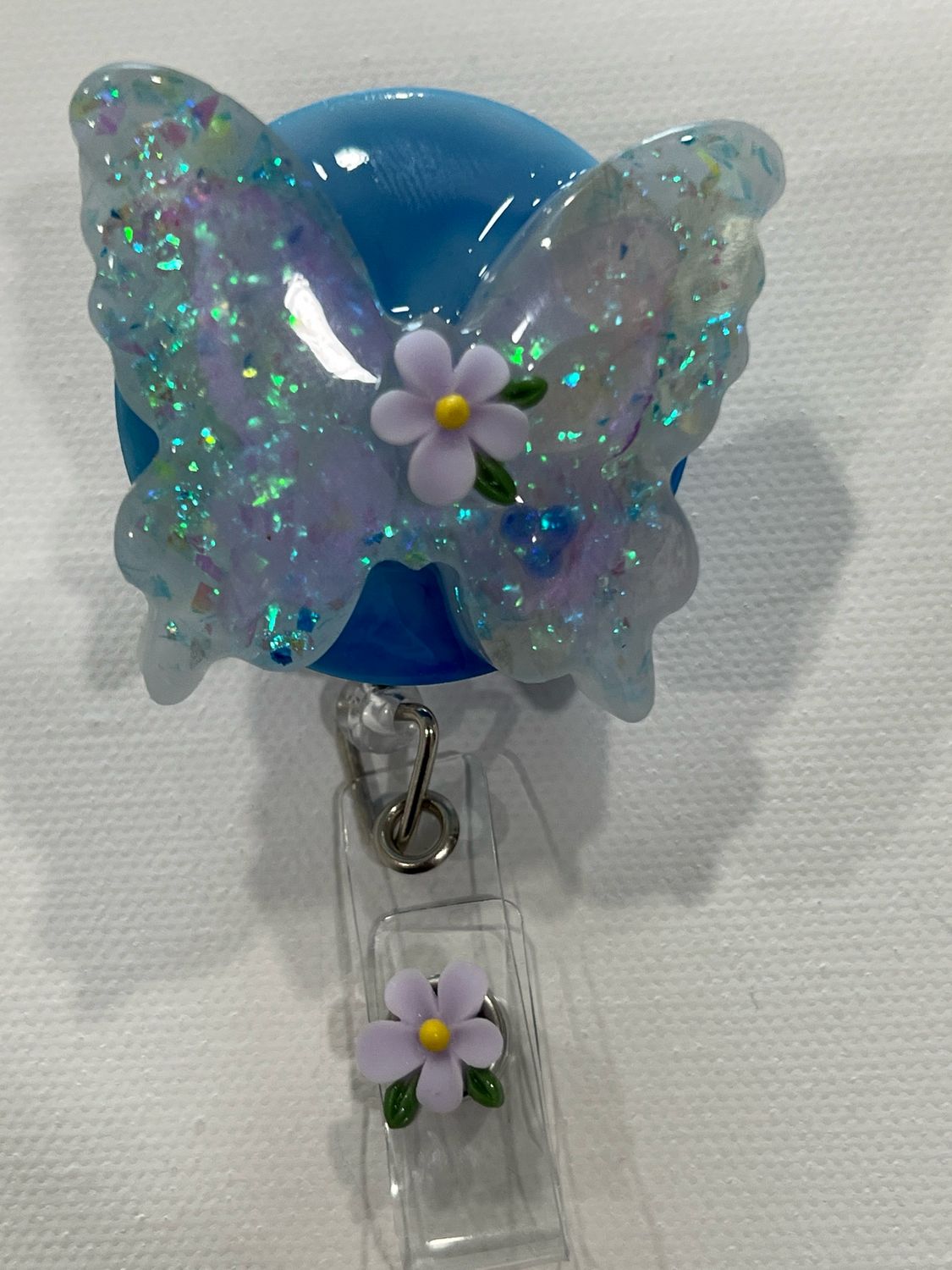 Blue Butterfly Badge