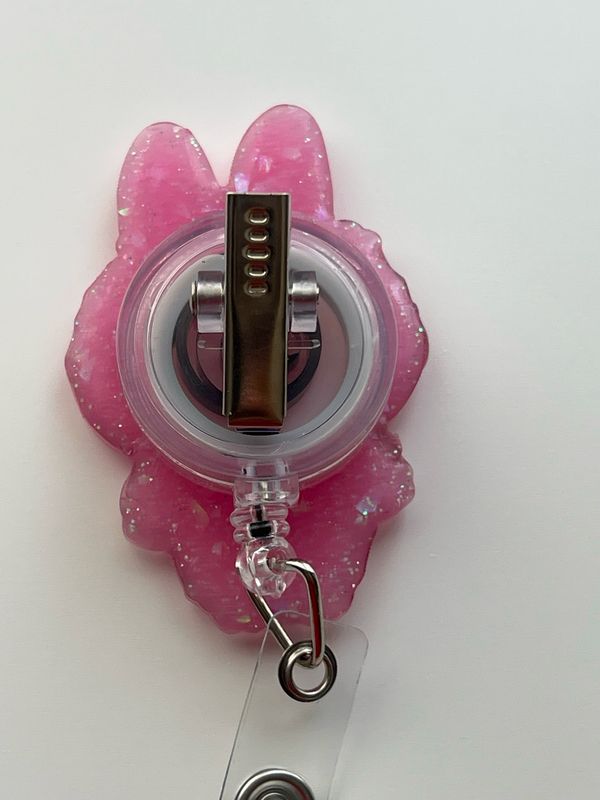 Pink Labubu Badge Reel