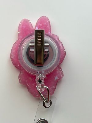 Pink Labubu Badge Reel