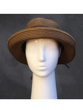 Clock Hat Small Visor Brown