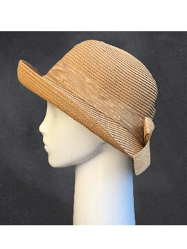 Clock Hat Small Visor Natural