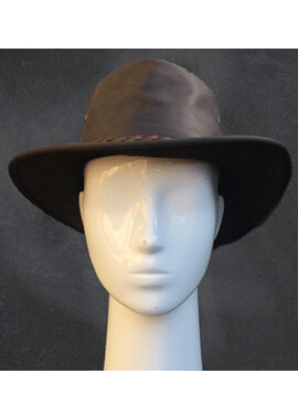 Red Rock Leather Folding Hat