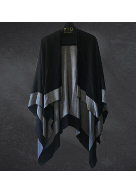 Poncho Black/Grey