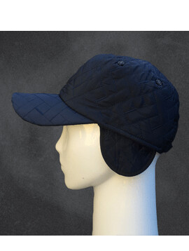 Stepped Cap Ear Muff Blue