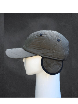 Stepped Cap Ear Muff Olive