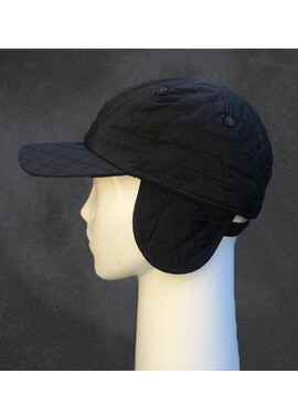 Stepped Cap Ear Muff Black