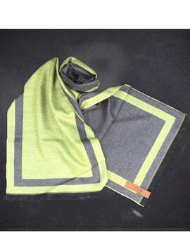 Two Tone Shawl Green