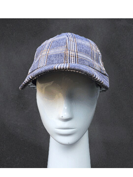 Tartan Baseball Cap Brown Line Tartan Baseball Cap Brown Line