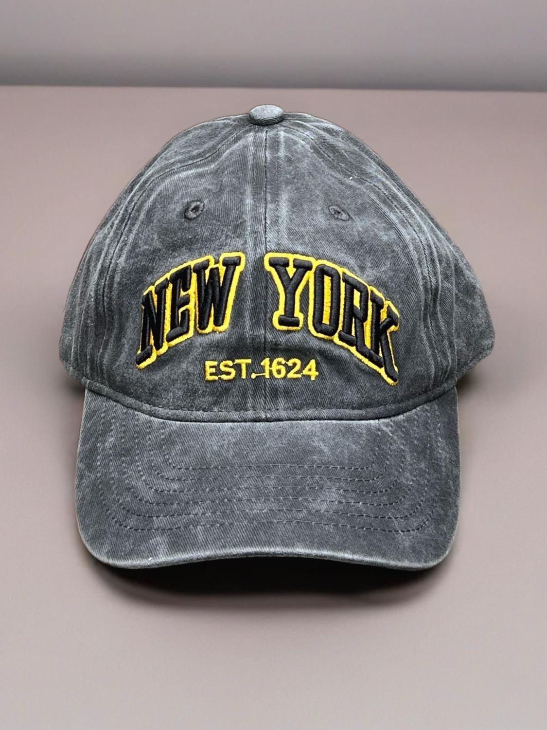 New York cap - Grey yellow