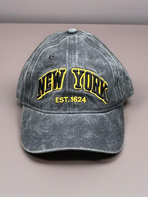New York cap - Grey yellow