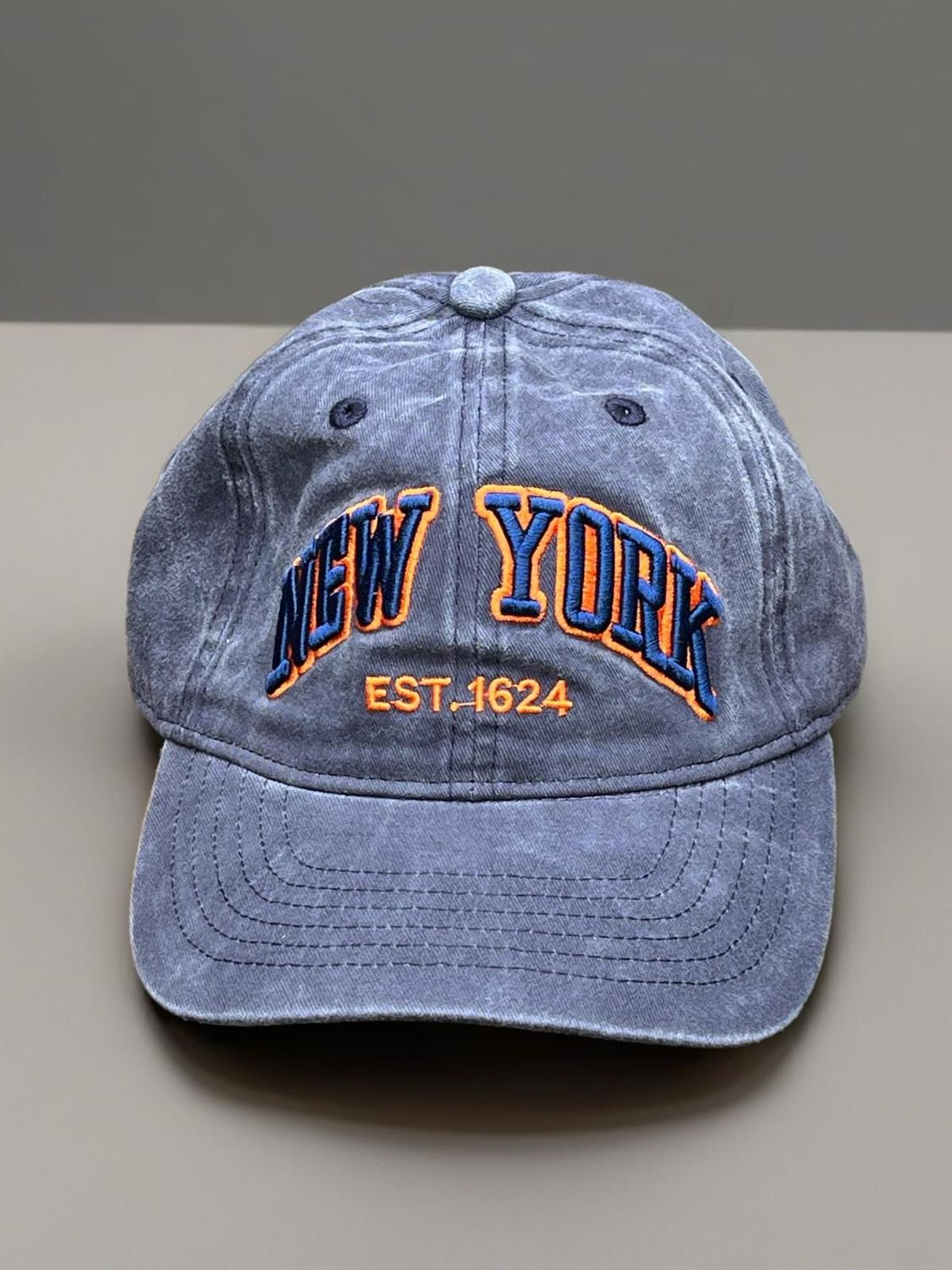 New York cap - Blue orange
