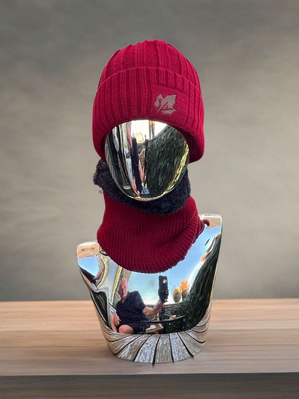 Scarf & Beanie - Red