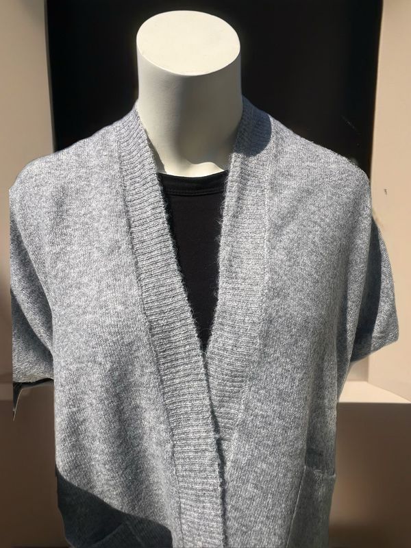 Short-sleeve cardigan Sarah - Grey