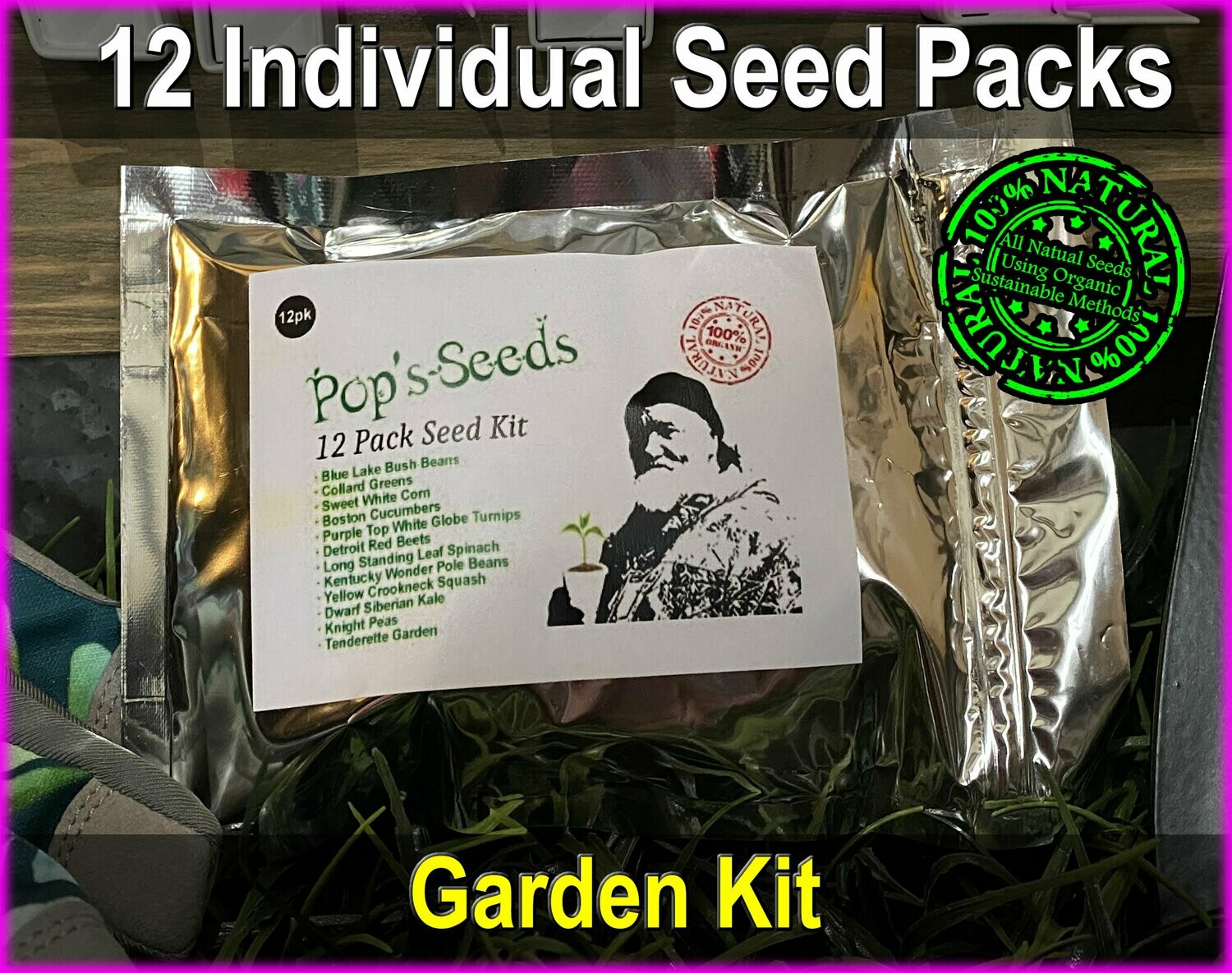 12 Pack Heirloom Vegetable Seeds