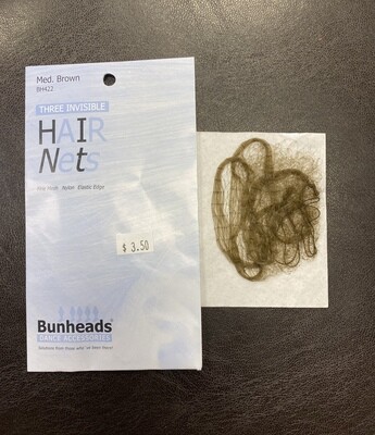 BH422 MED BROWN HAIRNETS